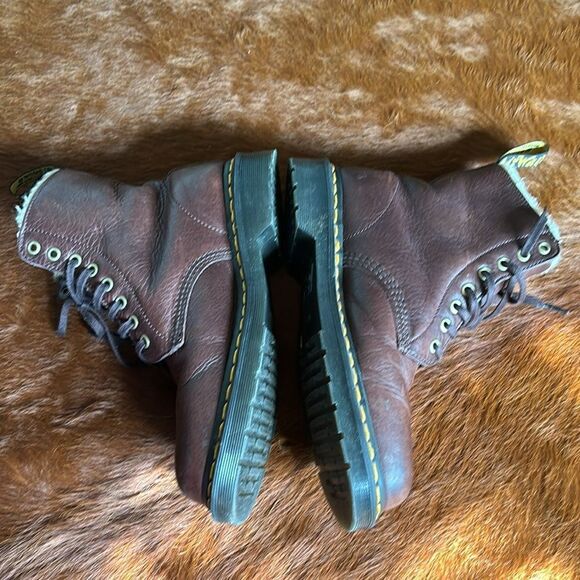 Dr.Martens 1460 PASCAL FAUX FUR LINED BOOTS in Cask — Ambassador M8 W9 - Picture 6 of 12